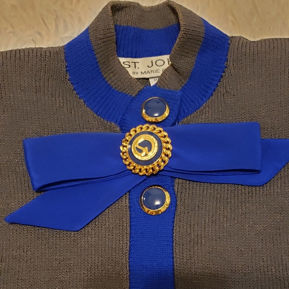 COPY - St.John By Marie Gray Knit Sweater Dress - Picture 5 of 7